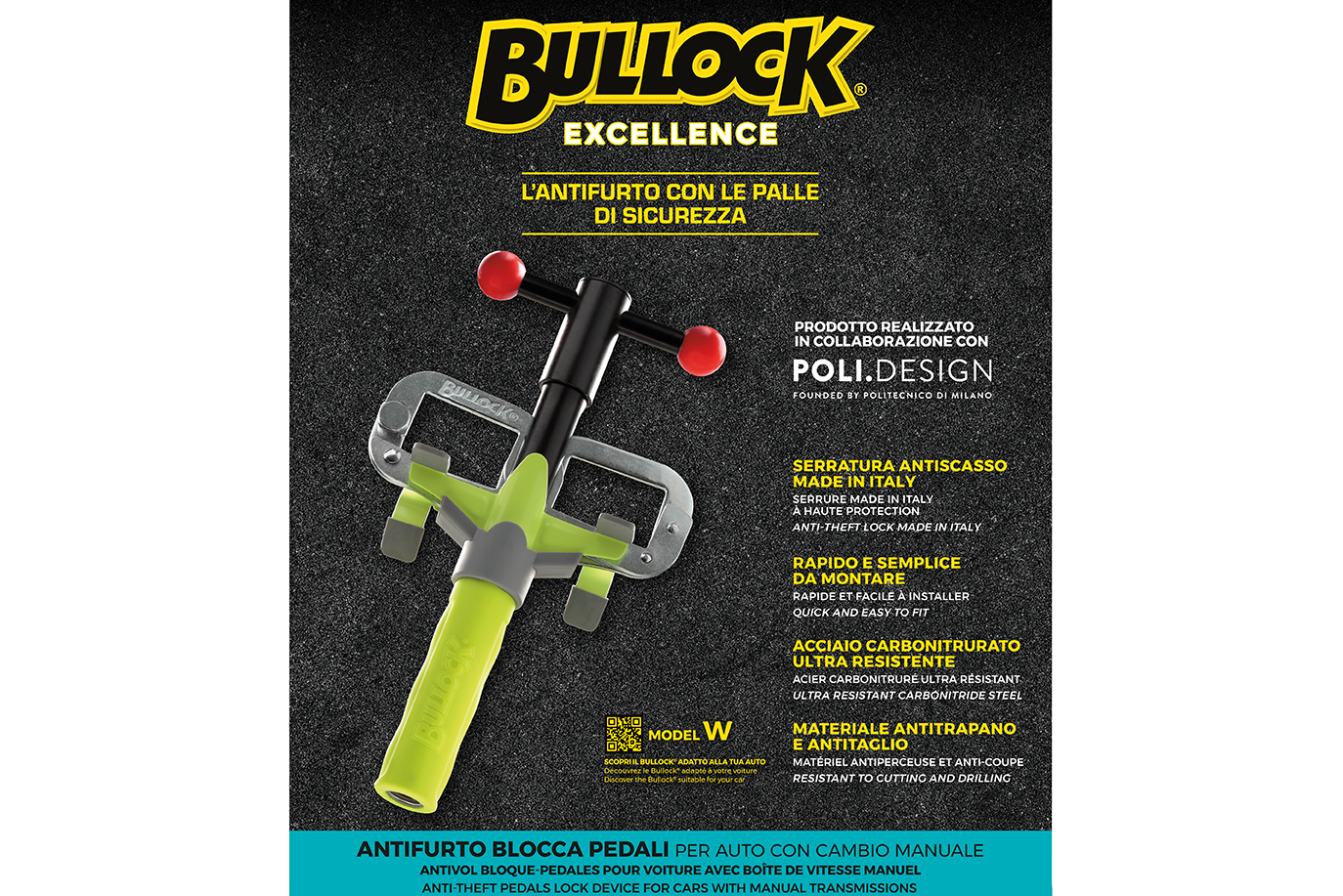 Bullock EXCELLENCE MODELLO X  BLOCCA PEDALI 100 % ORIGINALE NUOVO MODELLO 